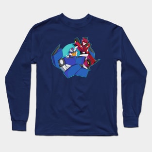 Animated Style Knock Out and Breakdown Long Sleeve T-Shirt